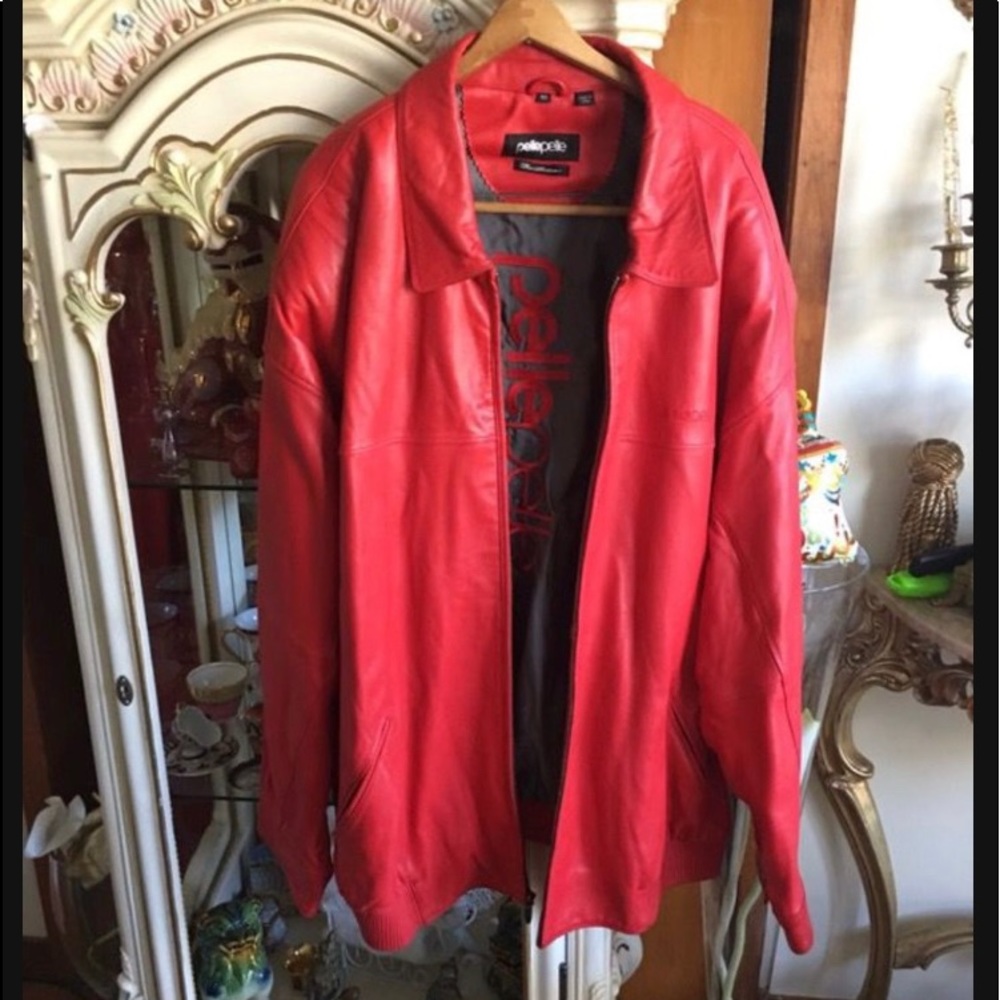 Marc Buchanan Pelle Pelle Red Leather Jacket